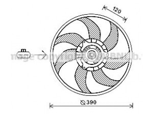 AVA QUALITY COOLING OL7652 ventiliatorius, radiatoriaus 
 Aušinimo sistema -> Oro aušinimas
1341051