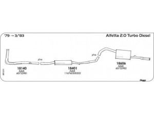 AKS DASIS SGAR011 išmetimo sistema