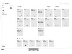DINEX 250100051 išmetimo sistema 
 Išmetimo sistema -> Išmetimo sistema, visa