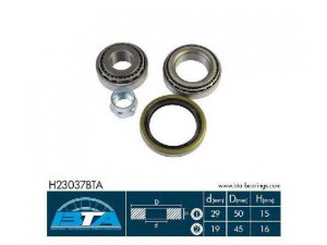 BTA H23037BTA rato guolio komplektas 
 Ašies montavimas/vairavimo mechanizmas/ratai -> Rato stebulė/montavimas -> Rato guolis
B09226075, B09226175