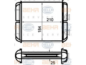 HELLA 8FH 351 024-271 šilumokaitis, salono šildymas 
 Šildymas / vėdinimas -> Šilumokaitis
16 18 134, 16 18 312, 91 17 117
