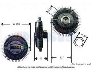 AKS DASIS 448008N sankaba, radiatoriaus ventiliatorius