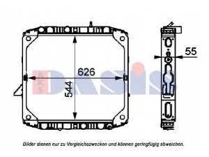 AKS DASIS 120092N radiatorius, variklio aušinimas
6825007203, 6825007503, A6825007203