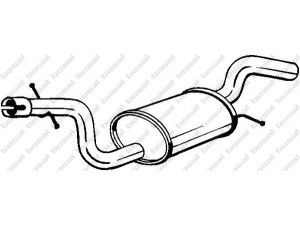BOSAL 220-001 vidurinis duslintuvas 
 Išmetimo sistema -> Duslintuvas
1K0253209K, 1K0 253 209 K