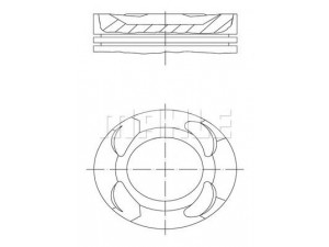 MAHLE ORIGINAL 627 31 00 stūmoklis 
 Variklis -> Cilindrai/stūmokliai
F2Y1 11 SAO