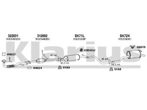 KLARIUS 780120U išmetimo sistema 
 Išmetimo sistema -> Išmetimo sistema, visa