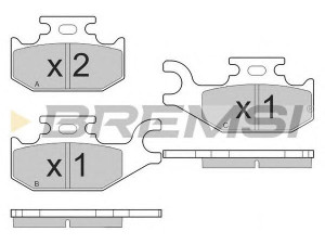 BREMSI BP3541 stabdžių trinkelių rinkinys, diskinis stabdys
410607103R, 410607828R