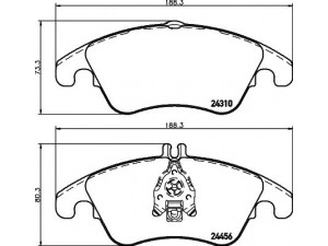 HELLA PAGID 8DB 355 012-621 stabdžių trinkelių rinkinys, diskinis stabdys 
 Techninės priežiūros dalys -> Papildomas remontas
0054201020, 0054201320, 0054201620