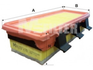 MFILTER K 781 oro filtras 
 Techninės priežiūros dalys -> Techninės priežiūros intervalai
77 01 044 101