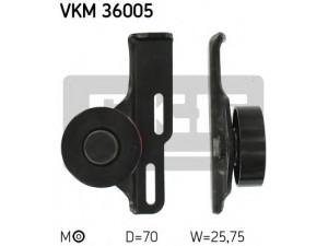 SKF VKM 36005 įtempiklio skriemulys, V formos rumbuotas diržas 
 Diržinė pavara -> V formos rumbuotas diržas/komplektas -> Įtempiklio skriemulys
77 00 272 972, 77 00 273 640