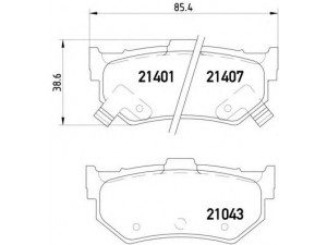 BREMBO P 28 007 stabdžių trinkelių rinkinys, diskinis stabdys 
 Techninės priežiūros dalys -> Papildomas remontas
43022SA5506, 43022SA5N50, 43022SA5950