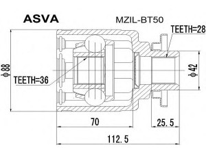 ASVA MZIL-BT50 jungčių komplektas, kardaninis velenas 
 Ratų pavara -> Sujungimai/komplektas
1464645, 1447140, PP01-22-620, PP04-25-50XA
