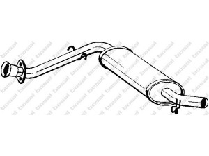 BOSAL 200-011 priekinis duslintuvas 
 Išmetimo sistema -> Duslintuvas
77.00.752.517, 77.00.780.032