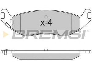 BREMSI BP3311 stabdžių trinkelių rinkinys, diskinis stabdys
05080563AA
