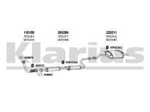 KLARIUS 120062E išmetimo sistema 
 Išmetimo sistema -> Išmetimo sistema, visa