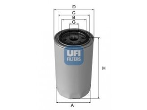 UFI 23.577.00 alyvos filtras 
 Techninės priežiūros dalys -> Techninės priežiūros intervalai
97148270, 97371334, 8-97148270-1