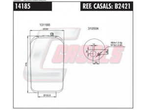 CASALS B2421 dėklas, pneumatinė pakaba
A9423203021, A9743200021