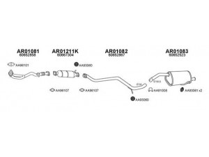 VENEPORTE 010033 išmetimo sistema 
 Išmetimo sistema -> Išmetimo sistema, visa