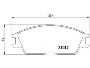 BREMBO P 30 001 stabdžių trinkelių rinkinys, diskinis stabdys 
 Techninės priežiūros dalys -> Papildomas remontas
581011CA10, 5810124A00, 5810132300