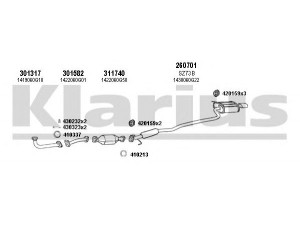 KLARIUS 820087E išmetimo sistema 
 Išmetimo sistema -> Išmetimo sistema, visa