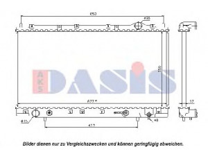 AKS DASIS 140880N radiatorius, variklio aušinimas
