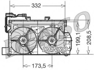 DENSO DER07001 ventiliatorius, radiatoriaus 
 Aušinimo sistema -> Oro aušinimas
9632768380, 9632768380, 9632768380