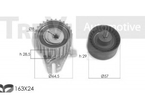 TREVI AUTOMOTIVE KD1255 paskirstymo diržo komplektas 
 Techninės priežiūros dalys -> Papildomas remontas