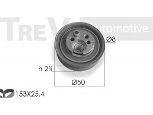 TREVI AUTOMOTIVE KD1059 paskirstymo diržo komplektas 
 Techninės priežiūros dalys -> Papildomas remontas
026198119, 026198119, 026198119