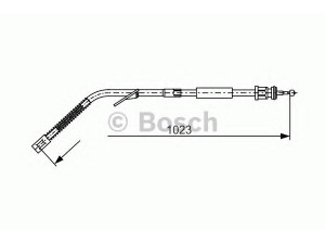 BOSCH 1 987 477 125 trosas, stovėjimo stabdys 
 Stabdžių sistema -> Valdymo svirtys/trosai
668 420 28 85, 668 420 42 85, A 668 420 28 85
