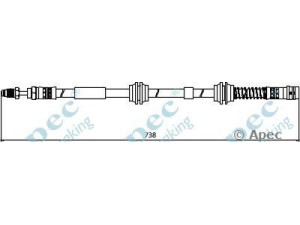 APEC braking HOS3948 stabdžių žarnelė 
 Stabdžių sistema -> Stabdžių žarnelės
7L6611701B
