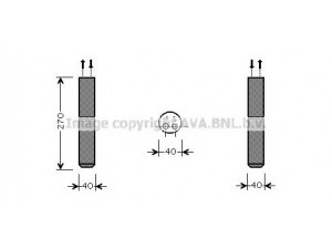 AVA QUALITY COOLING DND254 džiovintuvas, oro kondicionierius 
 Oro kondicionavimas -> Džiovintuvas
7701058994, 7701058994