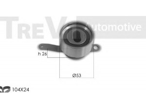 TREVI AUTOMOTIVE KD1430 paskirstymo diržo komplektas 
 Techninės priežiūros dalys -> Papildomas remontas