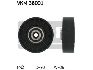 SKF VKM 38001 įtempiklio skriemulys, V formos rumbuotas diržas 
 Diržinė pavara -> V formos rumbuotas diržas/komplektas -> Įtempiklio skriemulys
601 200 09 70, 062 145 278
