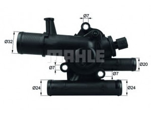 MAHLE ORIGINAL TI 214 83 termostatas, aušinimo skystis 
 Aušinimo sistema -> Termostatas/tarpiklis -> Thermostat
8200646680