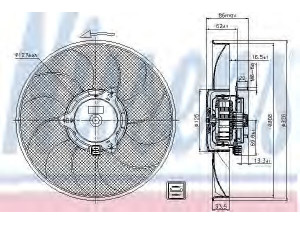 NISSENS 85705 ventiliatorius, radiatoriaus 
 Aušinimo sistema -> Oro aušinimas
1253.63, 1253.66, 1253.87, 1254.70