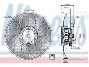 NISSENS 85705 ventiliatorius, radiatoriaus 
 Aušinimo sistema -> Oro aušinimas
1253.63, 1253.66, 1253.87, 1254.70