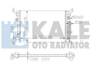 KALE OTO RADYATÖR 151200 radiatorius, variklio aušinimas 
 Aušinimo sistema -> Radiatorius/alyvos aušintuvas -> Radiatorius/dalys
13 00 158, 1300158, 1300221, 90 49 9823