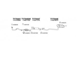 VENEPORTE 700060 išmetimo sistema 
 Išmetimo sistema -> Išmetimo sistema, visa