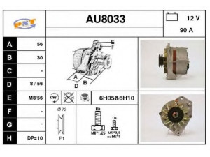 SNRA AU8033 kintamosios srovės generatorius
036903015