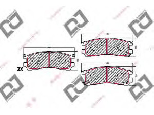 DJ PARTS BP1671 stabdžių trinkelių rinkinys, diskinis stabdys 
 Techninės priežiūros dalys -> Papildomas remontas
1U0L-26-48Z, 1U0L2648Z, H4Y0-26-43Z