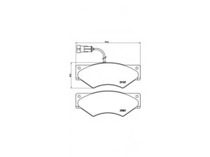 BREMBO P A6 018 stabdžių trinkelių rinkinys, diskinis stabdys 
 Techninės priežiūros dalys -> Papildomas remontas
1906427