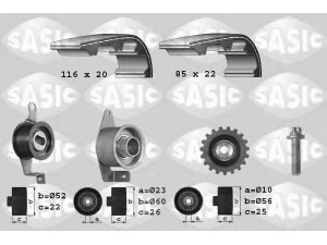 SASIC 1756010 paskirstymo diržo komplektas 
 Techninės priežiūros dalys -> Papildomas remontas
1108752