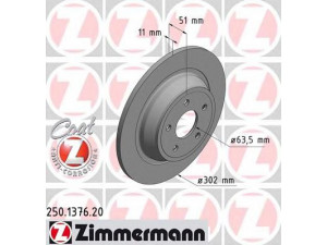 ZIMMERMANN 250.1376.20 stabdžių diskas 
 Dviratė transporto priemonės -> Stabdžių sistema -> Stabdžių diskai / priedai
5 202 204, DG9C-2A315-BC
