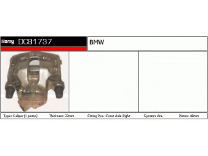 DELCO REMY DC81737 stabdžių apkaba 
 Dviratė transporto priemonės -> Stabdžių sistema -> Stabdžių apkaba / priedai
34 11 1 156 656, 34111160380