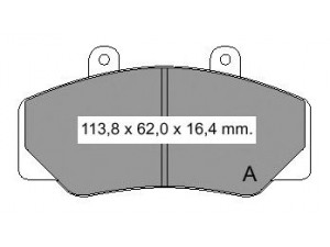 VEMA 834170 stabdžių trinkelių rinkinys, diskinis stabdys
2177828, 2711794, 2711828, 2728277
