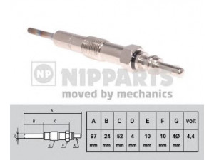 NIPPARTS N5711035 kaitinimo žvakė 
 Kibirkšties / kaitinamasis uždegimas -> Kaitinimo kaištis
11065-00Q0E