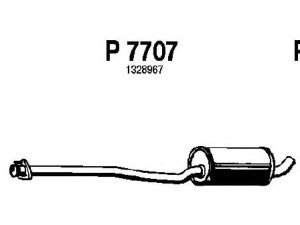 FENNO P7707 vidurinis duslintuvas 
 Išmetimo sistema -> Duslintuvas
1328163, 1328967, 1357077