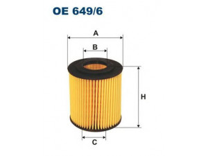 FILTRON OE649/6 alyvos filtras 
 Techninės priežiūros dalys -> Techninės priežiūros intervalai
11 42 7 619 232, 11427501676, 11427508969