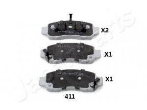 JAPANPARTS PA-411AF stabdžių trinkelių rinkinys, diskinis stabdys 
 Techninės priežiūros dalys -> Papildomas remontas
06450S34000