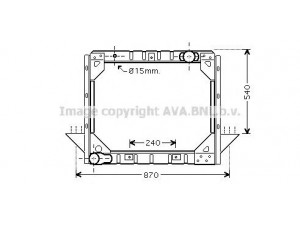 AVA QUALITY COOLING MN2038 radiatorius, variklio aušinimas
81061016343